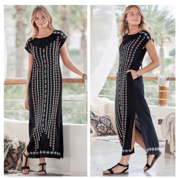 Sundance Embroidered Dress Size Small - Picture 1 of 8